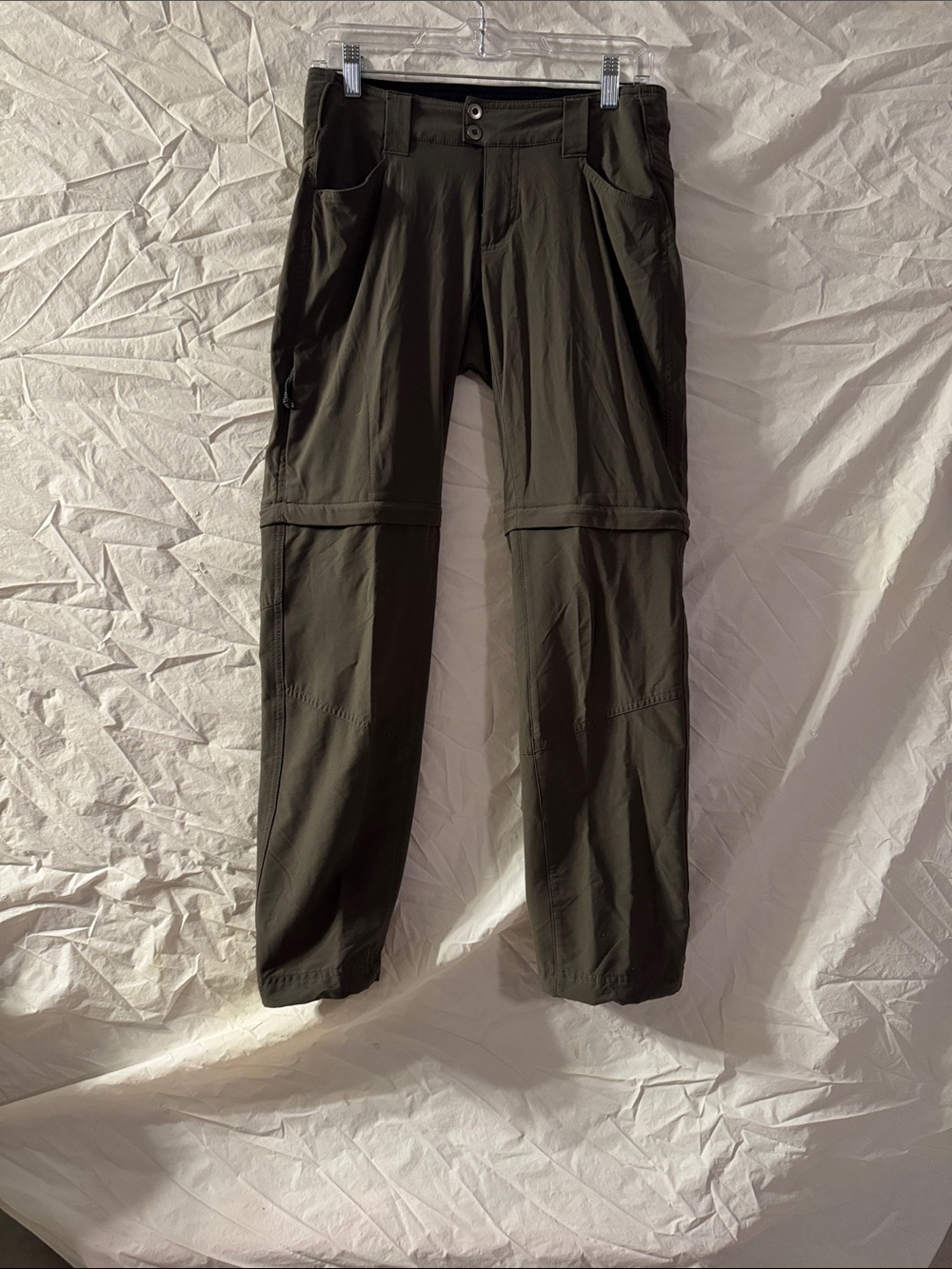 Columbia Omni-Shield Olive Green Zip Off Outdoor Hiking Pants